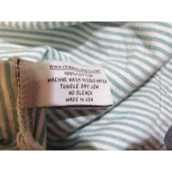 The‎ Nutter Mens Green White Striped Shirt Large - Picture 6 of 6